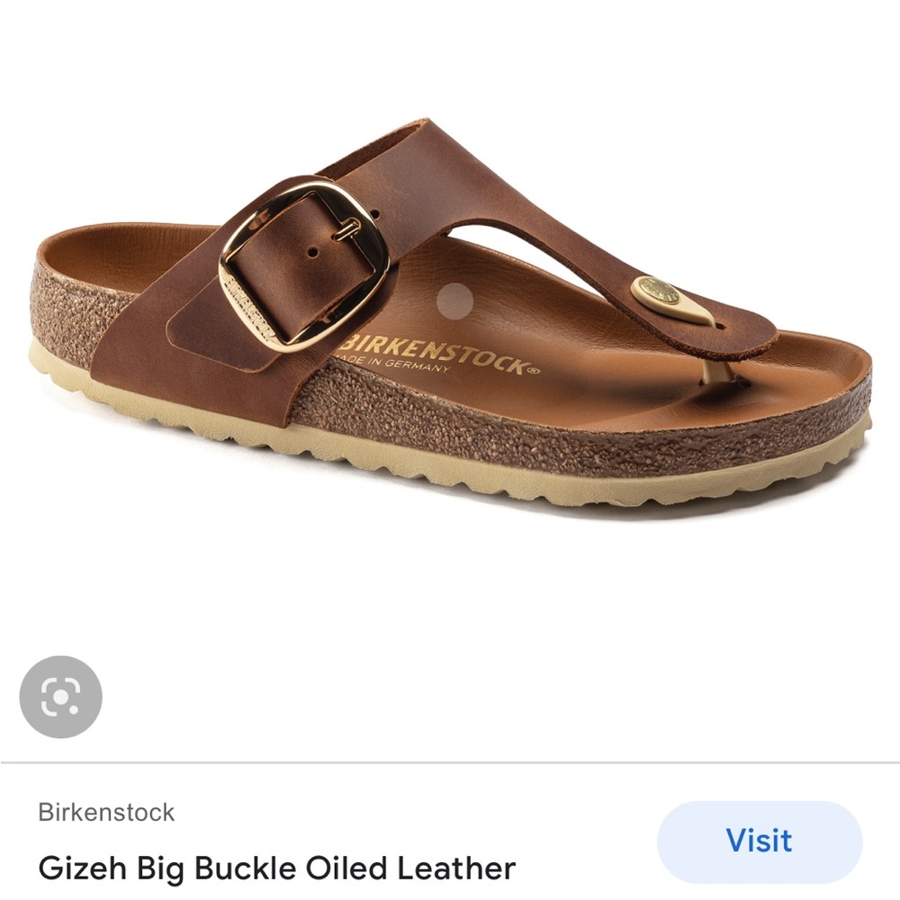 Birkenstock Gizeh Big Buckle in Cognac
